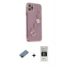 MARSİLYAN™- iPhone 11 Pro Kılıf Nova Işık Prime - Siyah 5D Hayalet Cam Ekran Koruyucu + Shine Kamera Lens Koruma Cam - GD