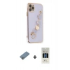 MARSİLYAN™- iPhone 11 Pro Kılıf Nova Işık Prime - Siyah 5D Hayalet Cam Ekran Koruyucu + Shine Kamera Lens Koruma Cam - GS