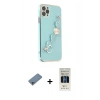MARSİLYAN™- iPhone 11 Pro Kılıf Nova Işık Prime - Siyah 5D Hayalet Cam Ekran Koruyucu + Shine Kamera Lens Koruma Cam - SABE