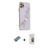 MARSİLYAN™- iPhone 11 Pro Kılıf Nova Işık Prime - Siyah 6D Mat Seramik Hayalet Nano Ekran Koruyucu + Shine Kamera Lens Koruma Cam - GI