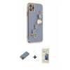 MARSİLYAN™- iPhone 11 Pro Kılıf Nova Işık Prime - Siyah 6D Mat Seramik Hayalet Nano Ekran Koruyucu + Shine Kamera Lens Koruma Cam - GI