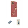 MARSİLYAN™- iPhone 11 Pro Kılıf Nova Işık Prime - Siyah 6D Mat Seramik Hayalet Nano Ekran Koruyucu + Shine Kamera Lens Koruma Cam - GI