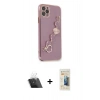 MARSİLYAN™- iPhone 11 Pro Kılıf Nova Işık Prime - Siyah 6D Mat Seramik Hayalet Nano Ekran Koruyucu + Şeffaf Kamera Lens Koruma Cam
