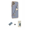 MARSİLYAN™- iPhone 11 Pro Kılıf Nova Işık Prime - Siyah 6D Mat Seramik Hayalet Nano Ekran Koruyucu + Shine Kamera Lens Koruma Cam - GS