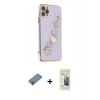 MARSİLYAN™- iPhone 11 Pro Kılıf Nova Işık Prime - Siyah 6D Mat Seramik Hayalet Nano Ekran Koruyucu + Shine Kamera Lens Koruma Cam - MI