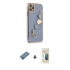 MARSİLYAN™- iPhone 11 Pro Kılıf Nova Işık Prime - Siyah 6D Mat Seramik Hayalet Nano Ekran Koruyucu + Shine Kamera Lens Koruma Cam - MI