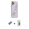 MARSİLYAN™- iPhone 11 Pro Kılıf Nova Işık Prime - Siyah 6D Mat Seramik Hayalet Nano Ekran Koruyucu + Shine Kamera Lens Koruma Cam - GD