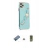 MARSİLYAN™- iPhone 11 Pro Kılıf Nova Işık Prime - Siyah Joko Magic 5D Hayalet Cam + Gökkuşağı Shine Kamera Lens Koruma Cam