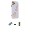 MARSİLYAN™- iPhone 11 Pro Kılıf Nova Işık Prime - Siyah Joko Magic 5D Hayalet Cam + Shine Kamera Lens Koruma Cam - PE