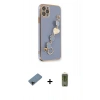 MARSİLYAN™- iPhone 11 Pro Kılıf Nova Işık Prime - Siyah Joko Magic 5D Hayalet Cam + Shine Kamera Lens Koruma Cam - SH