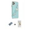 MARSİLYAN™- iPhone 11 Pro Kılıf Nova Işık Prime - Siyah Mat Seramik Nano Ekran Koruyucu + Shine Kamera Lens Koruma Cam - GI