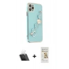 MARSİLYAN™- iPhone 11 Pro Kılıf Nova Işık Prime - Siyah Mat Seramik Nano Ekran Koruyucu + Kamera Lens Koruma Cam - SF