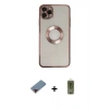 MARSİLYAN™- iPhone 11 Pro Kılıf Pusula Form - Siyah Joko Magic 5D Hayalet Cam + Metal Kamera Lens Koruma Cam - KI