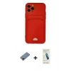 MARSİLYAN™- iPhone 11 Pro Kılıf Vadi Çizgi Prime - Şeffaf Pasifik Cam Ekran Koruyucu + Shine Kamera Lens Koruma Cam - GD