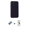 MARSİLYAN™- iPhone 11 Pro Kılıf Vadi Çizgi Prime - Şeffaf Pasifik Cam Ekran Koruyucu + Shine Kamera Lens Koruma Cam - SH