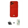 MARSİLYAN™- iPhone 11 Pro Kılıf Vadi Çizgi Prime - Siyah 20D Premium Cam Ekran Koruyucu + Kamera Lens Koruma Cam - SF