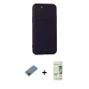 MARSİLYAN™- iPhone 11 Pro Kılıf Vadi Çizgi Prime - Siyah 20D Premium Cam Ekran Koruyucu + Metal Kamera Lens Koruma Cam - KI