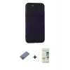 MARSİLYAN™- iPhone 11 Pro Kılıf Vadi Çizgi Prime - Siyah 20D Premium Cam Ekran Koruyucu + Shine Kamera Lens Koruma Cam - MI