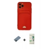 MARSİLYAN™- iPhone 11 Pro Kılıf Vadi Çizgi Prime - Siyah 20D Premium Cam Ekran Koruyucu + Shine Kamera Lens Koruma Cam - SH