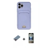 MARSİLYAN™- iPhone 11 Pro Kılıf Vadi Çizgi Prime - Siyah 34D Hayalet Izgaralı Cam + Metal Kamera Lens Koruma Cam - KI
