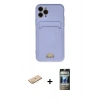 MARSİLYAN™- iPhone 11 Pro Kılıf Vadi Çizgi Prime - Siyah 34D Hayalet Izgaralı Cam + Sarı Renkli Kamera Lens Koruma Cam