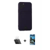 MARSİLYAN™- iPhone 11 Pro Kılıf Vadi Çizgi Prime - Siyah 34D Izgaralı Cam + Kamera Lens Koruma Cam - SF