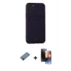 MARSİLYAN™- iPhone 11 Pro Kılıf Vadi Çizgi Prime - Siyah 3D Antistatik Mat Seramik Nano Ekran Koruyucu + Shine Kamera Lens Koruma Cam - GI