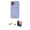 MARSİLYAN™- iPhone 11 Pro Kılıf Vadi Çizgi Prime - Siyah 3D Antistatik Mat Seramik Nano Ekran Koruyucu + Renkli Kamera Lens Koruma Cam - PE