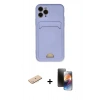 MARSİLYAN™- iPhone 11 Pro Kılıf Vadi Çizgi Prime - Siyah 3D Antistatik Mat Seramik Nano Ekran Koruyucu + Renkli Kamera Lens Koruma Cam - MI