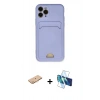 MARSİLYAN™- iPhone 11 Pro Kılıf Vadi Çizgi Prime - Siyah 3D Antistatik Seramik Nano Ekran Koruyucu + Renkli Kamera Lens Koruma Cam - TU