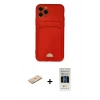 MARSİLYAN™- iPhone 11 Pro Kılıf Vadi Çizgi Prime - Siyah 5D Hayalet Cam Ekran Koruyucu + Renkli Kamera Lens Koruma Cam - YL