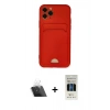 MARSİLYAN™- iPhone 11 Pro Kılıf Vadi Çizgi Prime - Siyah 5D Hayalet Cam Ekran Koruyucu + Kamera Lens Koruma Cam - SF