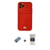 MARSİLYAN™- iPhone 11 Pro Kılıf Vadi Çizgi Prime - Siyah 5D Hayalet Cam Ekran Koruyucu + Shine Kamera Lens Koruma Cam - SH