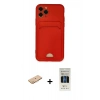 MARSİLYAN™- iPhone 11 Pro Kılıf Vadi Çizgi Prime - Siyah 5D Hayalet Cam Ekran Koruyucu + Renkli Kamera Lens Koruma Cam - TU