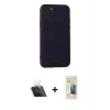 MARSİLYAN™- iPhone 11 Pro Kılıf Vadi Çizgi Prime - Siyah 6D Mat Seramik Hayalet Nano Ekran Koruyucu + Kamera Lens Koruma Cam - SF