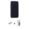 MARSİLYAN™- iPhone 11 Pro Kılıf Vadi Çizgi Prime - Siyah 6D Mat Seramik Hayalet Nano Ekran Koruyucu + Renkli Kamera Lens Koruma Cam - SI