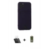 MARSİLYAN™- iPhone 11 Pro Kılıf Vadi Çizgi Prime - Siyah Joko Magic 5D Hayalet Cam + Kamera Lens Koruma Cam - SF