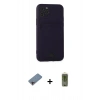 MARSİLYAN™- iPhone 11 Pro Kılıf Vadi Çizgi Prime - Siyah Joko Magic 5D Hayalet Cam + Shine Kamera Lens Koruma Cam - PE