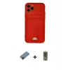 MARSİLYAN™- iPhone 11 Pro Kılıf Vadi Çizgi Prime - Siyah Joko Magic 5D Hayalet Cam + Shine Kamera Lens Koruma Cam - SH