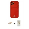 MARSİLYAN™- iPhone 11 Pro Kılıf Vadi Çizgi Prime - Siyah Mat Seramik Nano Ekran Koruyucu + Renkli Kamera Lens Koruma Cam - SI