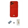 MARSİLYAN™- iPhone 11 Pro Kılıf Vadi Çizgi Prime - Siyah Mat Seramik Nano Ekran Koruyucu + Shine Kamera Lens Koruma Cam - SH
