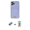 MARSİLYAN™- iPhone 11 Pro Kılıf Vadi Çizgi Prime - Siyah Polymer Nano Ekran Koruyucu + Metal Kamera Lens Koruma Cam - KI