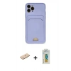 MARSİLYAN™- iPhone 11 Pro Kılıf Vadi Çizgi Prime - Siyah Polymer Nano Ekran Koruyucu + Renkli Kamera Lens Koruma Cam - MI