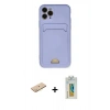 MARSİLYAN™- iPhone 11 Pro Kılıf Vadi Çizgi Prime - Siyah Polymer Nano Ekran Koruyucu + Renkli Kamera Lens Koruma Cam - SI