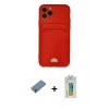 MARSİLYAN™- iPhone 11 Pro Kılıf Vadi Çizgi Prime - Siyah Polymer Nano Ekran Koruyucu + Shine Kamera Lens Koruma Cam - MI