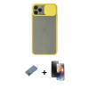 MARSİLYAN™- iPhone 11 Pro Kılıf Vadi Çizgi - Siyah 3D Antistatik Mat Seramik Nano Ekran Koruyucu + Shine Kamera Lens Koruma Cam - SABE