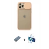 MARSİLYAN™- iPhone 11 Pro Kılıf Vadi Çizgi - Siyah 3D Antistatik Seramik Nano Ekran Koruyucu + Shine Kamera Lens Koruma Cam - GS