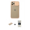 MARSİLYAN™- iPhone 11 Pro Kılıf Vadi Çizgi - Siyah 5D Hayalet Cam Ekran Koruyucu + Renkli Kamera Lens Koruma Cam - SI