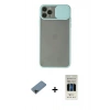 MARSİLYAN™- iPhone 11 Pro Kılıf Vadi Çizgi - Siyah 5D Hayalet Cam Ekran Koruyucu + Shine Kamera Lens Koruma Cam - SH