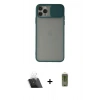 MARSİLYAN™- iPhone 11 Pro Kılıf Vadi Çizgi - Siyah Joko Magic 5D Hayalet Cam + Kamera Lens Koruma Cam - SF